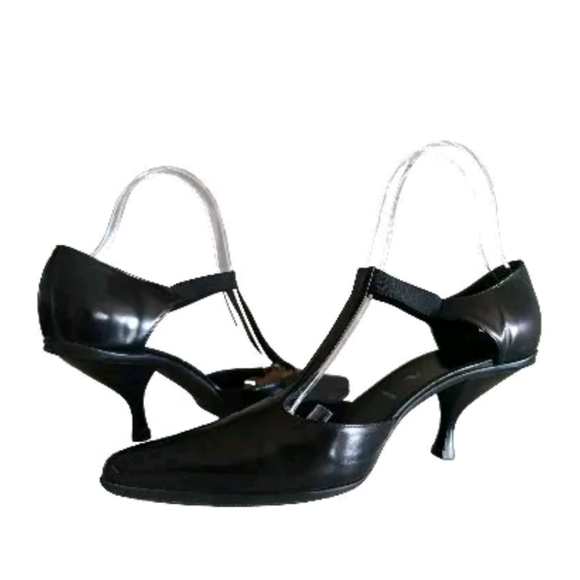 Prada Black T-Strap Kitten Heels| Size 39 EU (9) | With Prada Shoe Bag (EUC) - Picture 3 of 15